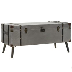 vidaXL Tavolino da Caffè in MDF e Alluminio 102x51x47,5 cm
