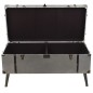 vidaXL Tavolino da Caffè in MDF e Alluminio 102x51x47,5 cm vidaXL Tavolino da Caffè in MDF e Alluminio 102x51x47,5 cm