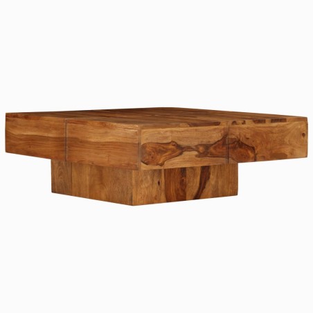 vidaXL Tavolino da Salotto 80x80x30 cm in Legno Massello di Acacia