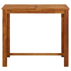 vidaXL Tavolo da Bar in Legno Massello di Acacia 120x60x105 cm