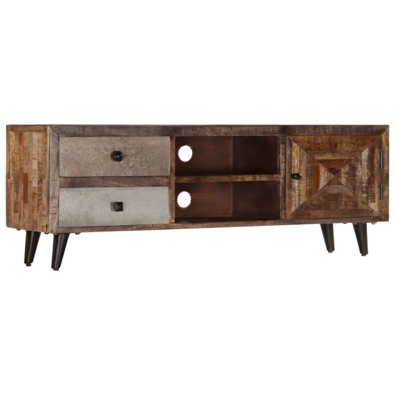 vidaXL Mobile Porta TV 118x30x40 cm in Legno Massello di Mango vidaXL Mobile Porta TV 118x30x40 cm in Legno Massello di Mango
