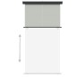 Tendalino Laterale per Balcone 160x250 cm Grigio Tendalino Laterale per Balcone 160x250 cm Grigio