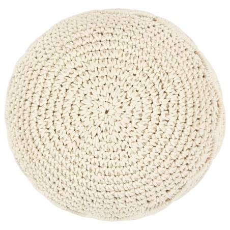 vidaXL Pouf Lavorato a Mano in Macramé 45x30 cm in Cotone 