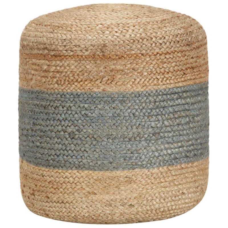 vidaXL Pouf Lavorato a Mano Verde Oliva 40x45 cm in Juta vidaXL Pouf Lavorato a Mano Verde Oliva 40x45 cm in Juta