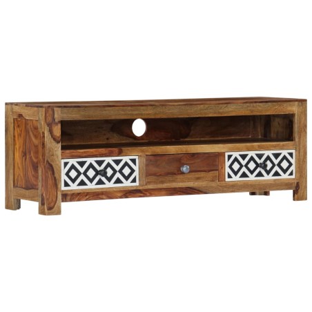 vidaXL Mobile Porta TV 120x30x40 cm in Legno Massello di Sheesham 