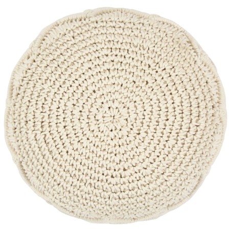 vidaXL Pouf Lavorato a Mano in Macramé 45x30 cm in Cotone 