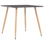 vidaXL Tavolo da Pranzo Grigio e Rovere 80,5x80,5x73 cm in MDF vidaXL Tavolo da Pranzo Grigio e Rovere 80,5x80,5x73 cm in MDF