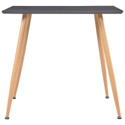 vidaXL Tavolo da Pranzo Grigio e Rovere 80,5x80,5x73 cm in MDF