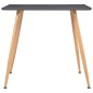 vidaXL Tavolo da Pranzo Grigio e Rovere 80,5x80,5x73 cm in MDF vidaXL Tavolo da Pranzo Grigio e Rovere 80,5x80,5x73 cm in MDF