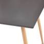 vidaXL Tavolo da Pranzo Grigio e Rovere 80,5x80,5x73 cm in MDF vidaXL Tavolo da Pranzo Grigio e Rovere 80,5x80,5x73 cm in MDF