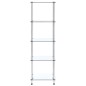 vidaXL Scaffale a 5 Livelli Trasparente 40x40x130cm in Vetro Temperato vidaXL Scaffale a 5 Livelli Trasparente 40x40x130cm in Vetro Temperato