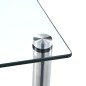 vidaXL Scaffale a 5 Livelli Trasparente 40x40x130cm in Vetro Temperato vidaXL Scaffale a 5 Livelli Trasparente 40x40x130cm in Vetro Temperato