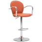 vidaXL Sgabello da Bar con Braccioli Arancione in Similpelle vidaXL Sgabello da Bar con Braccioli Arancione in Similpelle