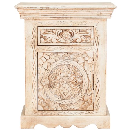 vidaXL Comodino 40x30x50 cm in Legno Massello di Mango