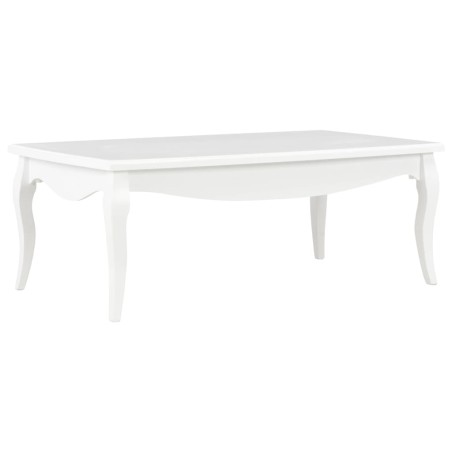 vidaXL Tavolino da Caffè Bianco 110x60x40 cm in Legno Massello di Pino