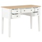 vidaXL Scrivania Bianca 109,5x45x77,5 cm in Legno vidaXL Scrivania Bianca 109,5x45x77,5 cm in Legno