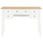 vidaXL Scrivania Bianca 109,5x45x77,5 cm in Legno vidaXL Scrivania Bianca 109,5x45x77,5 cm in Legno