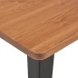 vidaXL Tavolo da Bar Nero 60x60x108cm Legno Massello di Pino e Acciaio vidaXL Tavolo da Bar Nero 60x60x108cm Legno Massello di Pino e Acciaio