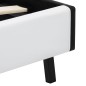 vidaXL Giroletto con LED Bianco in Similpelle 140x200 cm