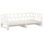 vidaXL Dormeuse Estraibile Bianca Legno Massello di Pino 2x(90x200) cm vidaXL Dormeuse Estraibile Bianca Legno Massello di Pino 2x(90x200) cm