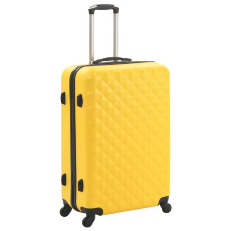 vidaXL Set Trolley a Custodia Rigida 3 pz Giallo in ABS
