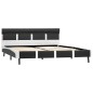 vidaXL Giroletto con LED Grigio in Similpelle 120x200 cm