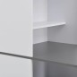 vidaXL Tavolo da Bar con Mobiletto Bianco 115x59x200 cm vidaXL Tavolo da Bar con Mobiletto Bianco 115x59x200 cm