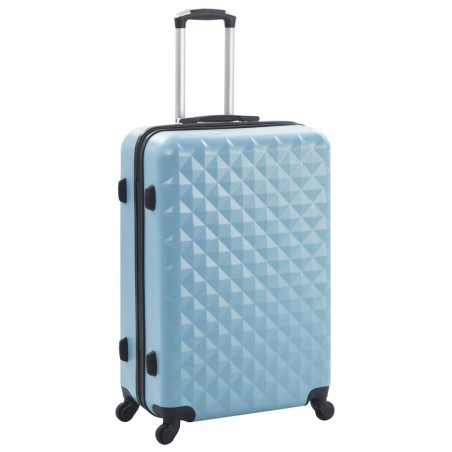 vidaXL Set Trolley a Custodia Rigida 3 pz Blu in ABS