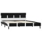 vidaXL Giroletto con LED Nero in Similpelle 160x200 cm vidaXL Giroletto con LED Nero in Similpelle 160x200 cm