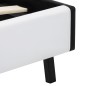 vidaXL Giroletto con LED Bianco in Similpelle 160x200 cm vidaXL Giroletto con LED Bianco in Similpelle 160x200 cm