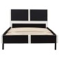 vidaXL Giroletto Nero e Bianco in Similpelle 90x200 cm