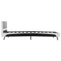 vidaXL Giroletto Nero e Bianco in Similpelle 90x200 cm