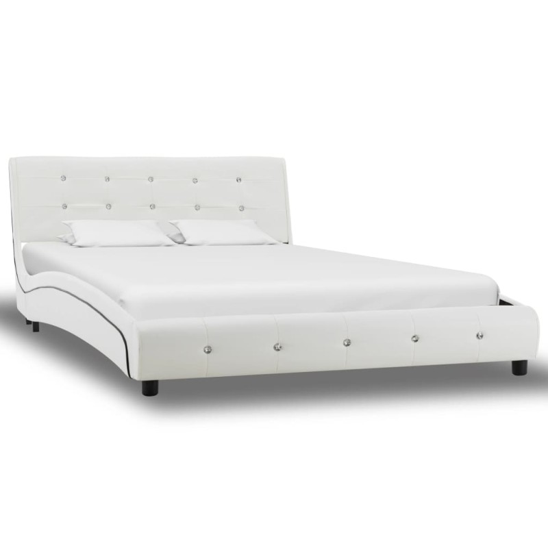 vidaXL Giroletto Bianco in Similpelle 120x200 cm vidaXL Giroletto Bianco in Similpelle 120x200 cm