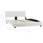 vidaXL Giroletto Bianco in Similpelle 120x200 cm vidaXL Giroletto Bianco in Similpelle 120x200 cm