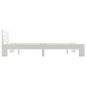 vidaXL Giroletto Bianco in Legno Massello di Pino 140x200 cm vidaXL Giroletto Bianco in Legno Massello di Pino 140x200 cm