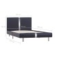 vidaXL Giroletto Nero in Similpelle 90x200 cm vidaXL Giroletto Nero in Similpelle 90x200 cm