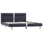 vidaXL Giroletto con LED Nero in Similpelle 180x200 cm vidaXL Giroletto con LED Nero in Similpelle 180x200 cm