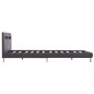 vidaXL Giroletto con LED Grigio in Similpelle 120x200 cm vidaXL Giroletto con LED Grigio in Similpelle 120x200 cm