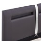 vidaXL Giroletto con LED Grigio in Similpelle 120x200 cm vidaXL Giroletto con LED Grigio in Similpelle 120x200 cm