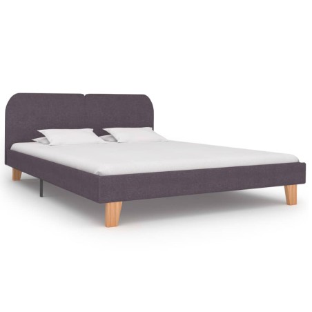 vidaXL Giroletto senza Materasso Tortora 180x200 cm in Tessuto