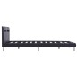 vidaXL Giroletto con LED Nero in Similpelle 140x200 cm vidaXL Giroletto con LED Nero in Similpelle 140x200 cm