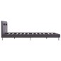 vidaXL Giroletto con LED Grigio in Similpelle 140x200 cm vidaXL Giroletto con LED Grigio in Similpelle 140x200 cm