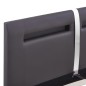 vidaXL Giroletto con LED Grigio in Similpelle 140x200 cm vidaXL Giroletto con LED Grigio in Similpelle 140x200 cm