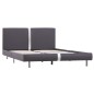 vidaXL Giroletto Grigio in Similpelle 120x200 cm vidaXL Giroletto Grigio in Similpelle 120x200 cm