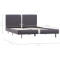 vidaXL Giroletto Grigio in Similpelle 120x200 cm vidaXL Giroletto Grigio in Similpelle 120x200 cm