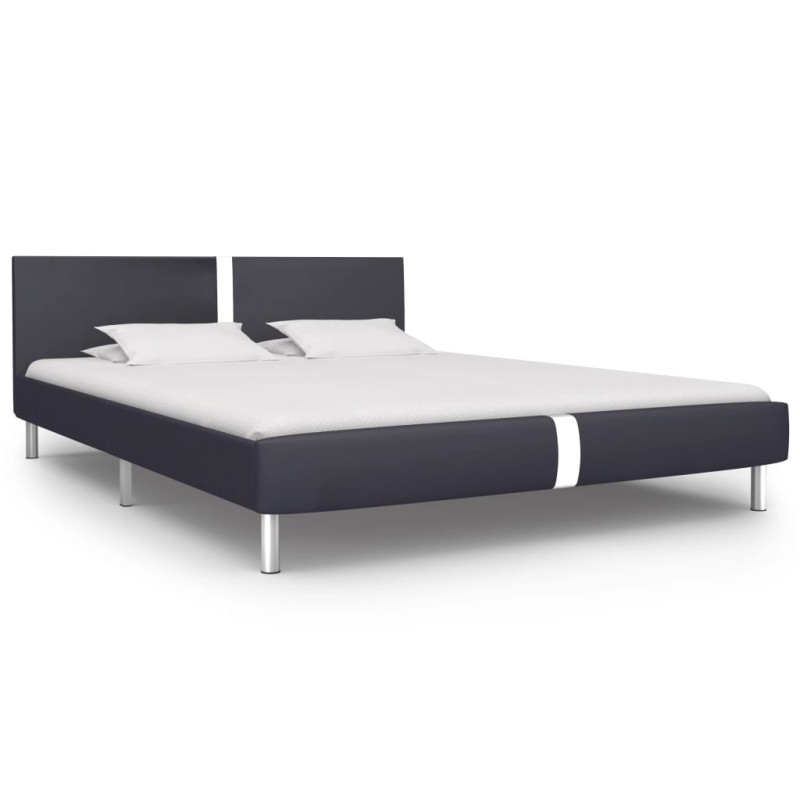 vidaXL Giroletto Nero in Similpelle 140x200 cm vidaXL Giroletto Nero in Similpelle 140x200 cm