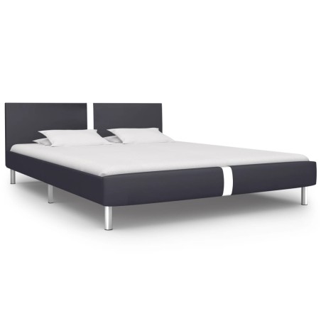 vidaXL Giroletto Nero in Similpelle 140x200 cm