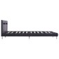 vidaXL Giroletto con LED Nero in Similpelle 160x200 cm vidaXL Giroletto con LED Nero in Similpelle 160x200 cm