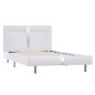 vidaXL Giroletto con LED Bianco in Similpelle 90x200 cm