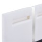 vidaXL Giroletto con LED Bianco in Similpelle 90x200 cm